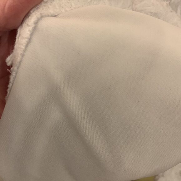 Simply Southern Sz Large quarter zip white fluffy Sherpa - Picture 9 of 9